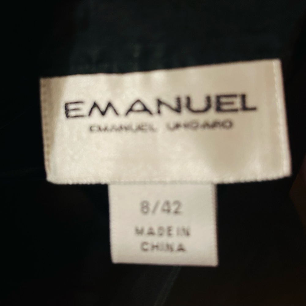 EMANUEL Bodysuit in black with sequin bling camisole. Size 8 - Picture 2 of 6